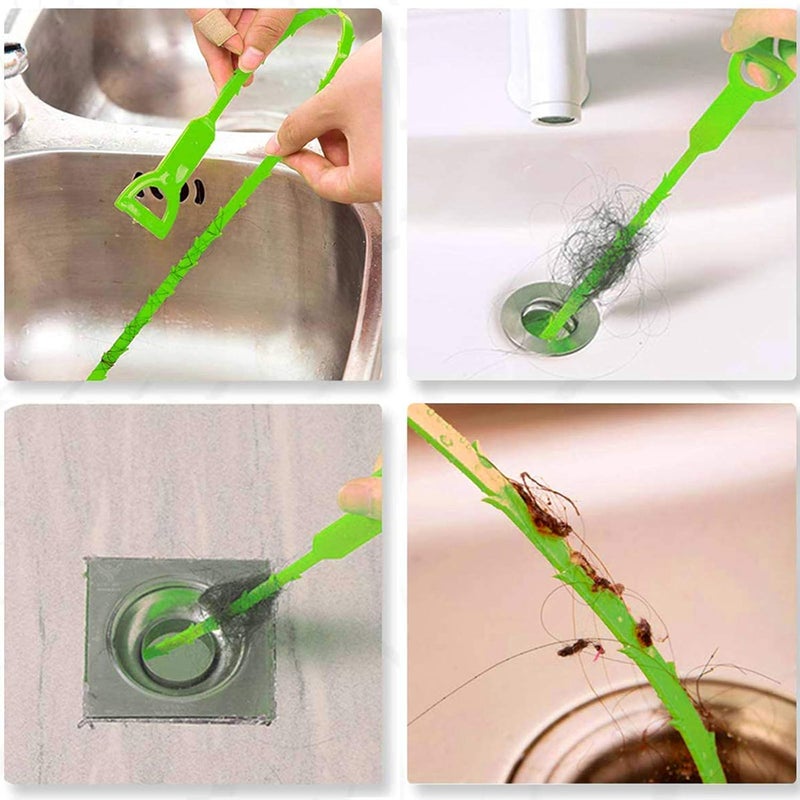 Domejo Drain Clog Remover Snake Tool for Hair and Debris, Unclog Toilet, Sink, Shower, Bathtub, Sewer - Image 4